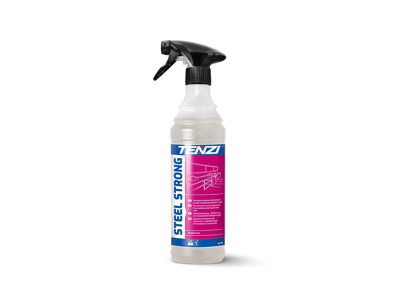 STEEL STRONG Tenzi 600ml usuwanie zacieków stal